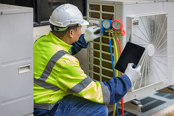 Professional Ductwork Repair technician working in Cool, CA